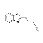 CAS#: 10004-56-5， (2E)-3-(1,3-Benzothiazol-2-Ylsulfanyl)Acrylonitrile