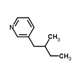 CAS#: 100131-53-1， 3-(2-Methylbutyl)Pyridine