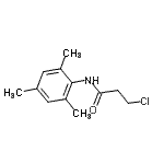 structure of CAS# 100141-43-3, 3-Chloro-N-Mesitylpropanamide;3-Chloro-N-mesitylpropanamide;MFCD03385087