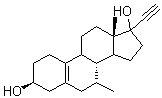 CAS#: 100239-45-0， (3beta,14xi)-17-Ethynyl-7-Methylestr-5(10)-Ene-3,17-Diol