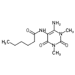 CAS#: 100314-00-9， N-(6-Amino-1,3-Dimethyl-2,4-Dioxo-1,2,3,4-Tetrahydro-5-Pyrimidinyl)Hexanamide