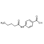 structure of CAS# 100390-76-9, 4-(Pentanoylamino)Benzoic Acid;4-(Pentanoylamino)benzoic acid;4-(Pentanoylamino)benzoicacid;MFCD01365923