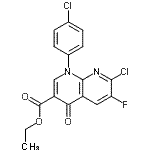 CAS#: 100491-37-0， Ethyl 7-Chloro-1-(4-Chlorophenyl)-6-Fluoro-4-Oxo-1,4-Dihydro-1,8-Naphthyridine-3-Carboxylate