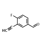 CAS#: 100504-75-4， 3-Ethynyl-4-Fluorobenzaldehyde