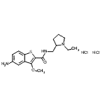 CAS#: 100683-81-6， 5-Amino-N-[(1-Ethylpyrrolidin-2-Yl)Methyl]-3-Methoxy-Benzothiophene-2-Carboxamide Dihydrochloride