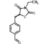 CAS#: 100727-39-7， 4-[(3-Ethyl-4-Oxo-2-Thioxo-1,3-Thiazolidin-5-Ylidene)Methyl]Benzaldehyde