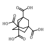 structure of CAS# 100884-80-8, 1,3,5,7-Adamantanetetracarboxylic acid;1,3,5,7-adamantane tetracarboxylic acid;1,3,5,7-Adamantanetetracarboxylic acid;1,3,5,7-Adamantanetetracarboxylic acid #