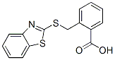 结构式 CAS# 100961-61-3, 2-[(1,3-苯并噻唑-2-基硫代)甲基]苯甲酸