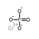 结构式 CAS# 10101-59-4, 铬(3+)磷酸酯