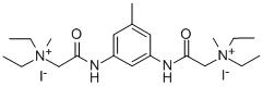 CAS#: 101015-22-9， (4-Methyl-m-phenylenebis(iminocarbonylmethylene))bis(diethylmethylammonium iodide)