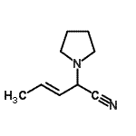 CAS#: 101132-09-6， (3E)-2-(1-Pyrrolidinyl)-3-Pentenenitrile