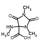 CAS#: 101193-76-4， 1,3-Dimethyl-4-(Methylamino)-2,5-Dioxo-4-Imidazolidinecarboxylic Acid