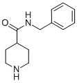 structure of CAS# 101264-48-6, N-(Phenylmethyl)-4-Piperidinecarboxamide;N-(Phenylmethyl)-4-Piperidin-1-Iumcarboxamide;N-(Benzyl)Piperidin-1-Ium-4-Carboxamide;Zinc02555568