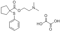CAS#: 101329-93-5， 1-(Phenylthio)cyclopentanecarboxylic acid 2-(dimethylamino)ethyl ester oxalate