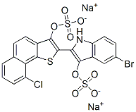 CAS#: 10134-35-7， Disodium 5-Bromo-2-[9-Chloro-3-(Sulphonatooxy)Naphtho[1,2-b]Thien-2-Yl]-1H-Indol-3-Yl Sulphate