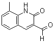 structure of CAS# 101382-54-1, 8-Methyl-2-Oxo-1,2-Dihydro-3-Quinolinecarbaldehyde;2-Hydroxy-8-methyl-quinoline-3-carbaldehyde;8-methyl-2-oxo-1,2-dihydroquinoline-3-carbaldehyde;8-Methyl-2-oxo-1,2-dihydro-quinoline-3-carbaldehyde