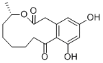 structure of CAS# 10140-70-2, Curvularin;14,16-Dihydroxy-8-Methyl-9-Oxabicyclo[10.4.0]Hexadeca-1(12),13,15-Triene-2,10-Quinone;2H-3-Benzoxacyclododecin-2,10(1H)-Dione, 4,5,6,7,8,9-Hexahydro-11,13-Dihydroxy-4-Methyl-;2H-3-Benzoxacyclododecin-2,10(1H)-Dione, 4,5,6,7,8,9-Hexahydro-11,13-Dihydroxy-4-Methyl-, (-)-