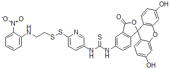 CAS 登录号：101613-93-8， (2-硝基苯胺-N-乙基二硫基)-2-(吡啶基-5-硫脲基-N'-(5-荧光素))