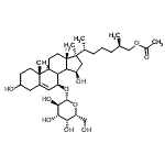 CAS#: 101691-12-7， (2R,6R)-6-[(7beta,8xi,9xi,14xi,15beta,17beta)-7-(beta-D-Galactopyranosyloxy)-3,15-Dihydroxy-10,17-Dimethylgon-5-En-17-Yl]-2-Methylheptyl Acetate