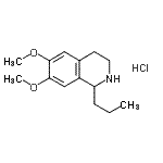 CAS#: 101776-23-2， 6,7-Dimethoxy-1-Propyl-1,2,3,4-Tetrahydroisoquinoline Hydrochloride (1:1)