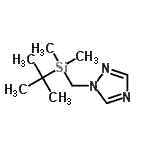 CAS#: 101804-05-1， 1-{[Dimethyl(2-Methyl-2-Propanyl)Silyl]Methyl}-1H-1,2,4-Triazole