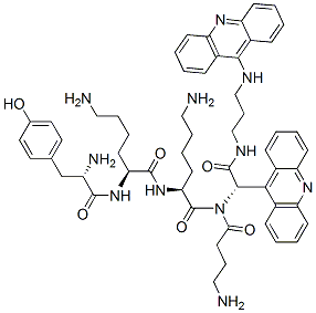 CAS#: 101817-45-2， N-((9-Acridinyl)-4-Aminobutanoyl-Tyrosyl-Lysyl-Lysyl-Glycyl)-N'-(9-Acridinyl)-1,3-Diaminopropane