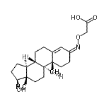 结构式 CAS# 10190-93-9, ({(Z)-[(3Z,17beta)-17-羟基雄甾-4-烯-3-亚基]氨基}氧基)乙酸