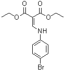 structure of CAS# 101937-44-4, Diethyl {[(4-Bromophenyl)Amino]Methylene}Malonate;(4-BROMOANILINOMETHYLENE)MALONIC ACID DIETHYL ESTER;diethyl {[(4-bromophenyl)amino]methylidene}propanedioate;diethyl 2-((4-bromophenylamino)methylene)malonate
