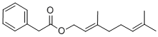 structure of CAS# 102-22-7, Geranyl Phenylacetate;[(2E)-3,7-Dimethylocta-2,6-Dienyl] 2-Phenylacetate;2-Phenylacetic Acid [(2E)-3,7-Dimethylocta-2,6-Dienyl] Ester;2-Phenylacetic Acid 3,7-Dimethylocta-2,6-Dienyl Ester