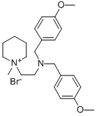 CAS#: 102207-18-1， 1-(2-(Bis(4-Methoxybenzyl)Amino)Ethyl)-1-Methyl-Piperidinium Bromide