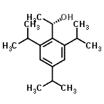 结构式 CAS# 102225-88-7, (1S)-1-(2,4,6-三异丙基苯基)乙醇