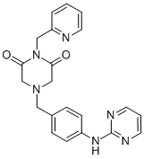 CAS#: 102233-14-7， 1-(2-Pyridylmethyl)-4-(P-(2-Pyrimidinylamino)Benzyl)-2,6-Piperazinedione