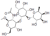 CAS#: 102271-18-1， N-[(2R,3R,4R,5S,6R)-4-[(2R,3R,4S,5R,6R)-4,5-Dihydroxy-6-(Hydroxymethyl)-3-[(2S,3S,4R,5S,6S)-3,4,5-Trihydroxy-6-Methyloxan-2-Yl]Oxyoxan-2-Yl]Oxy-5-Hydroxy-6-(Hydroxymethyl)-2-Methoxyoxan-3-Yl]Acetamide