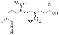 CAS#: 102516-67-6， N-(2-((5-Diazo-4-Oxopentyl)Nitroamino)Ethyl)-N-Nitro-beta-Alanine