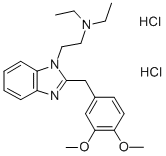 CAS#: 102516-95-0， 1-(2-Diethylaminoethyl)-2-(3,4-Dimethoxybenzyl)-Benzimidazole Dihydrochloride