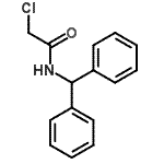 结构式 CAS# 10254-07-6, 2-氯-N-(二苯基甲基)乙酰胺