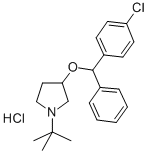 CAS#: 102584-35-0， 1-Tert-Butyl-3-[(4-Chlorophenyl)-Phenylmethoxy]Pyrrolidine Hydrochloride