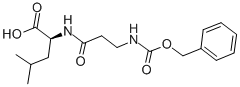 结构式 CAS# 102601-38-7, N-[(苯基甲氧基)羰基]-B-丙氨酰-L-亮氨酸