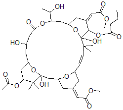 CAS#: 102604-78-4， (1S,3S,5Z,7R,8E,11S,12S,13E,15S,17R,21R,23R,25S)-25-(Acetyloxy)-1,11,21-Trihydroxy-17-(1R)-1-Hydroxyethyl-5,13-Bis(2-Methoxy-2-Oxoethylidene)-10,10,26,26-Tetramethyl-19-Oxo-18,27,28,29-Tetraoxatetracyclo21.3.1.13,7.111,15Nonacos-8-En-12-Yl-Butanoic Acid