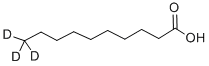 structure of CAS# 102611-15-4, Decanoic-10,10,10-D3 acid