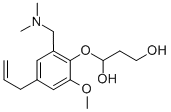 CAS#: 102612-75-9， 1-[2-(Dimethylaminomethyl)-6-Methoxy-4-Prop-2-Enylphenoxy]Propane-1,3-Diol