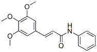 CAS 登录号：10263-44-2， (E)-N-苯基-3-(3,4,5-三甲氧基苯基)丙-2-烯酰胺