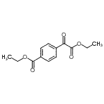 structure of CAS# 102697-43-8, Ethyl 4-[Ethoxy(Oxo)Acetyl]Benzoate;Ethyl 4-carboethoxybenzoylformate;MFCD01319611