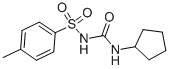 结构式 CAS# 1027-87-8, 1-环戊基-3-(4-甲基苯基)磺酰基脲