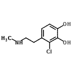 CAS#: 102851-71-8， 3-Chloro-4-[2-(Methylamino)Ethyl]-1,2-Benzenediol