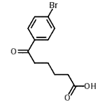 structure of CAS# 102862-52-2, 6-(4-Bromophenyl)-6-Oxohexanoic Acid;6-(4-Bromophenyl)-6-oxohexanoic acid