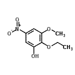 CAS#: 102872-42-4， 2-Ethoxy-3-Methoxy-5-Nitrophenol