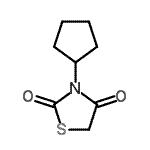 CAS#: 102936-72-1， 3-Cyclopentyl-1,3-Thiazolidine-2,4-Dione