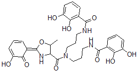 CAS#: 103185-30-4， (2Z)-N,N-Bis[3-[(2,3-Dihydroxybenzoyl)Amino]Propyl]-2-(5-Hydroxy-6-Oxo-1-Cyclohexa-2,4-Dienylidene)-5-Methyl-1,3-Oxazolidine-4-Carboxamide