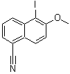 CAS#: 103604-48-4， 5-Iodo-6-Methoxy-1-Naphthonitrile